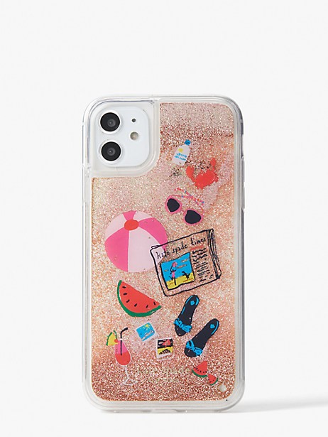 Pool Party Liquid Glitter Iphone 11 Case Kate Spade New York