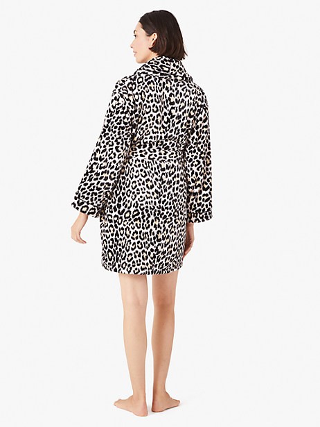 bold leopard chenille robe | Kate New York
