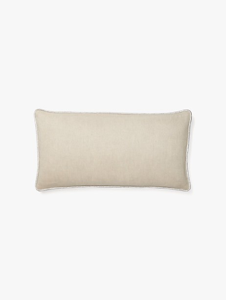 metallic linen pillow