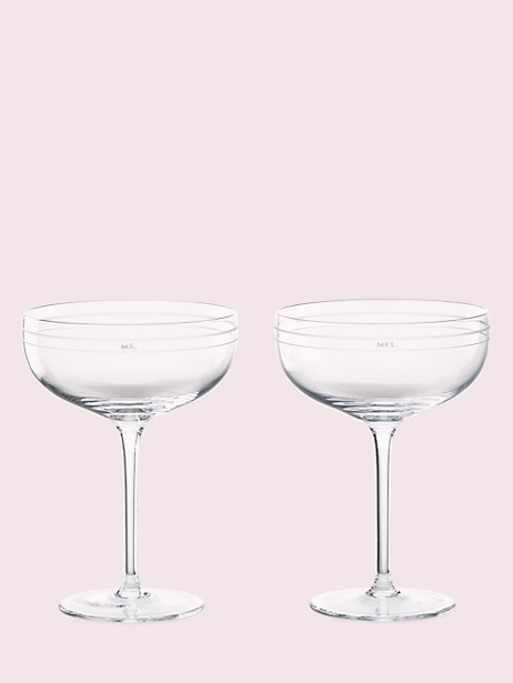 darling point crystal champagne glasses