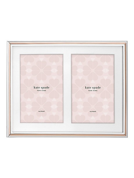rosy glow double invitation frame