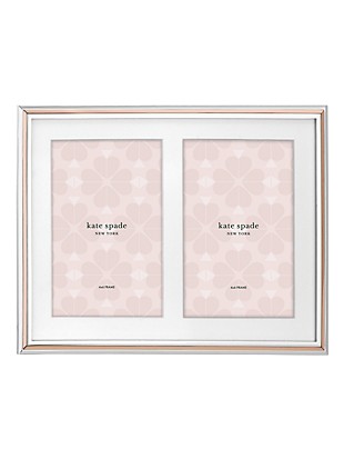 Kate spade rosy glow double invitation frame