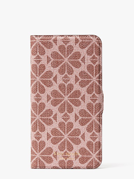 spade flower coated canvas iphone 11 pro max magnetic wrap folio case