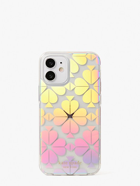 spade flower iridescent iphone 12 mini case