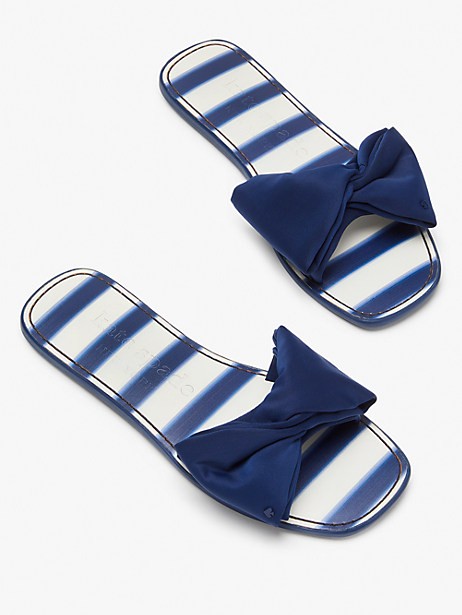 bikini bow slide sandals