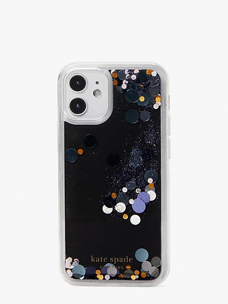 liquid glitter confetti iphone 12 mini case