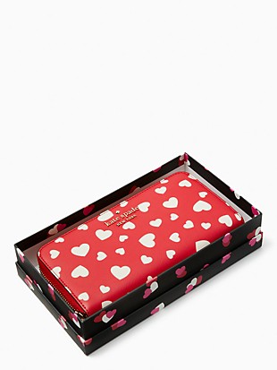 staci heart pop printed boxed large continental wallet