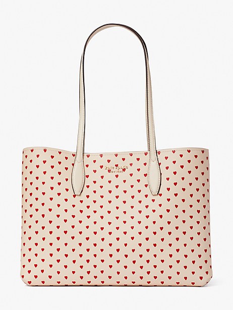 all day hearts large tote