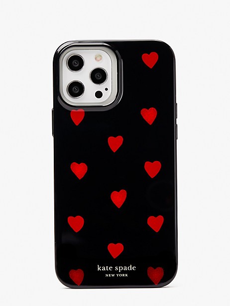 glitter hearts iphone 13 pro max case