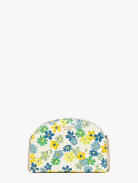 Spencer Floral Medley Double Zip Dome Crossbody