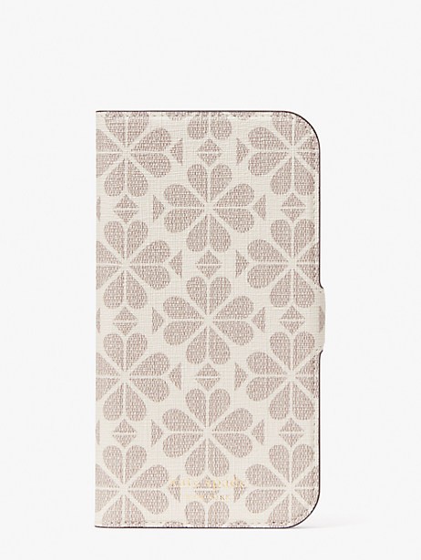 spade flower coated canvas iphone 13 pro max magnetic wrap folio case