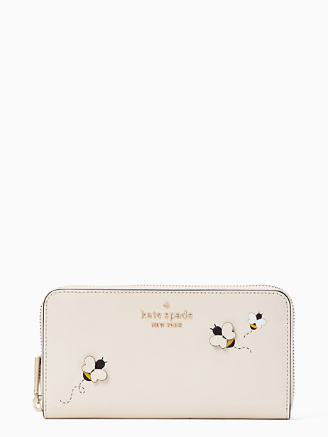 honey bee large continental wallet