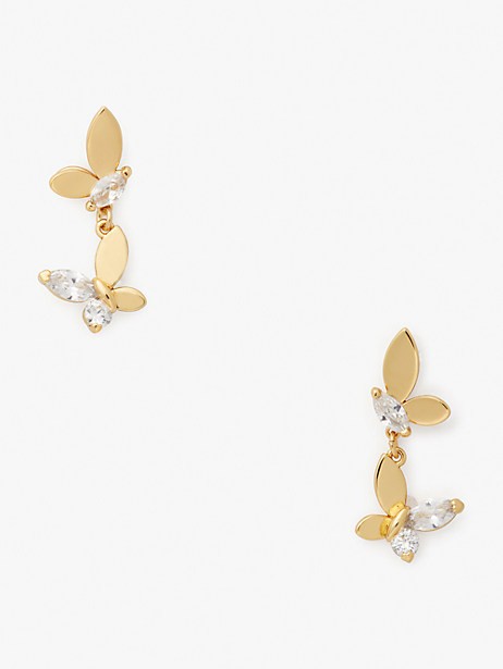 social butterfly drop earrings