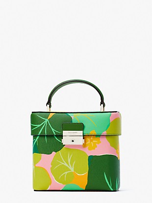 voyage cucumber floral small top-handle crossbody