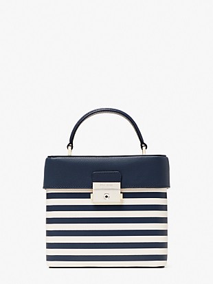 케이트 스페이드 크로스바디백 Kate Spade voyage striped small top-handle bag,BLAZER BLUE MULTI