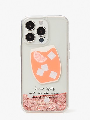 Campari Liquid Glitter iPhone 13 Pro Case