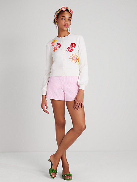 floral embroidered cardigan
