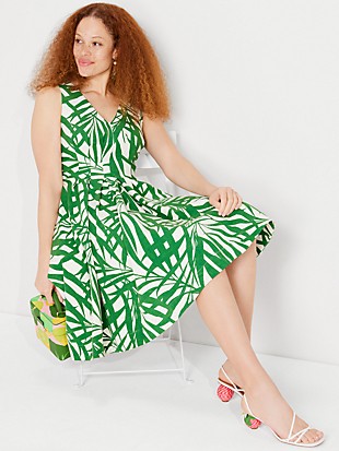 palm fronds amelia dress
