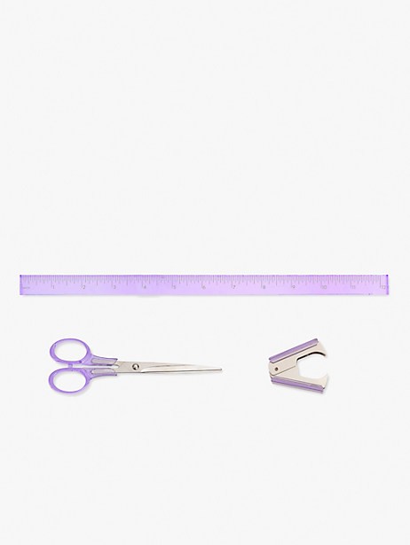 lilac desk accessories set