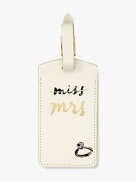miss to mrs luggage tag