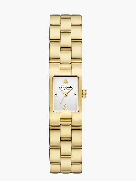 brookville gold-tone stainless steel watch