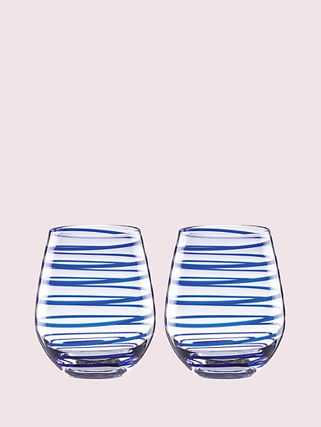 charlotte street stemless wine glass pair