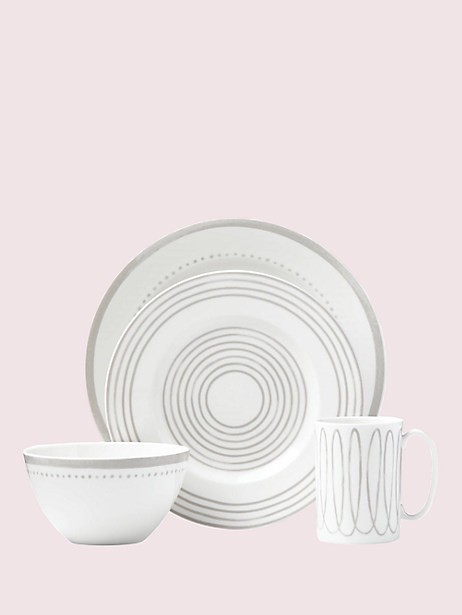 charlotte street west char grey west 4 piece place setting