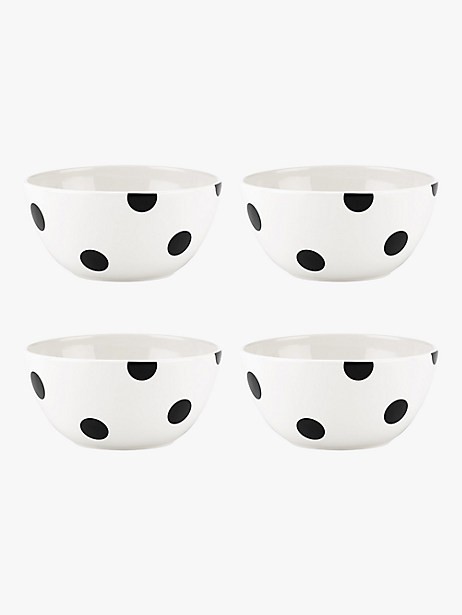 deco dot all purpose bowls, set of 4