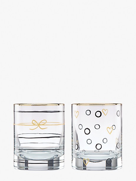 good times doodle away double old fashioned glass set