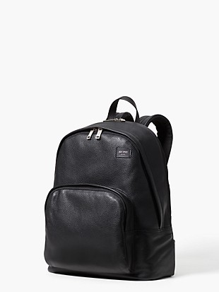 pebbled leather backpack