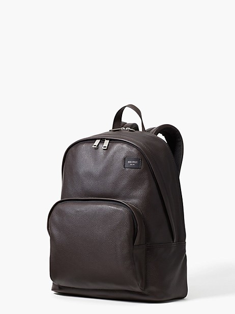 pebbled leather backpack
