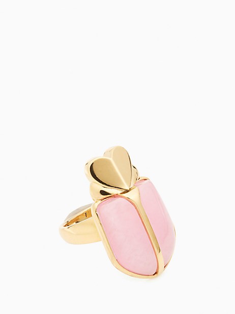 love bugs beetle statement ring