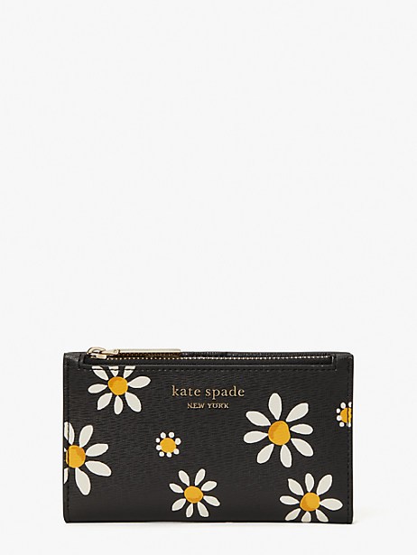 spencer daisy dots small slim bifold wallet