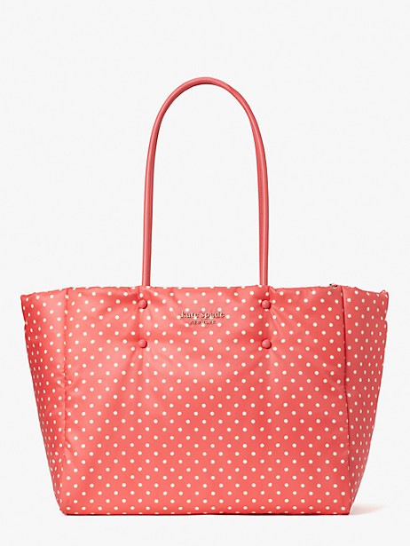 everything puffy dots large tote