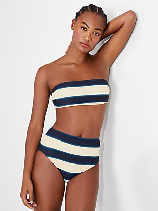 Awning Stripe Bandeau Bikini Top