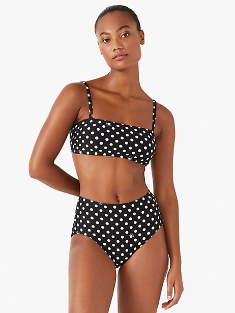 lia dot square-neck bikini top