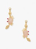 sea star crab drop earrings