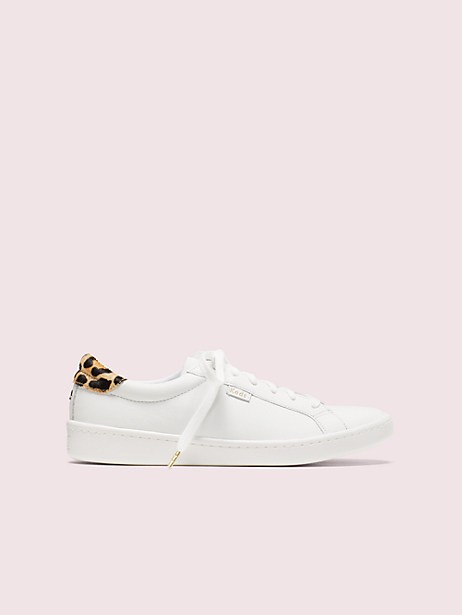 keds x kate spade new york ace leather & leopard sneakers