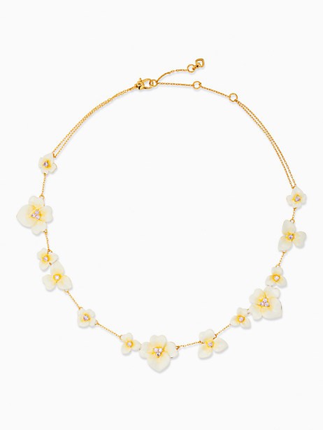 precious pansy enamel scatter necklace | Kate Spade Surprise