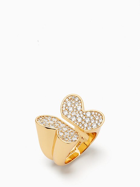 In a Flutter Pave Butterfly Ring